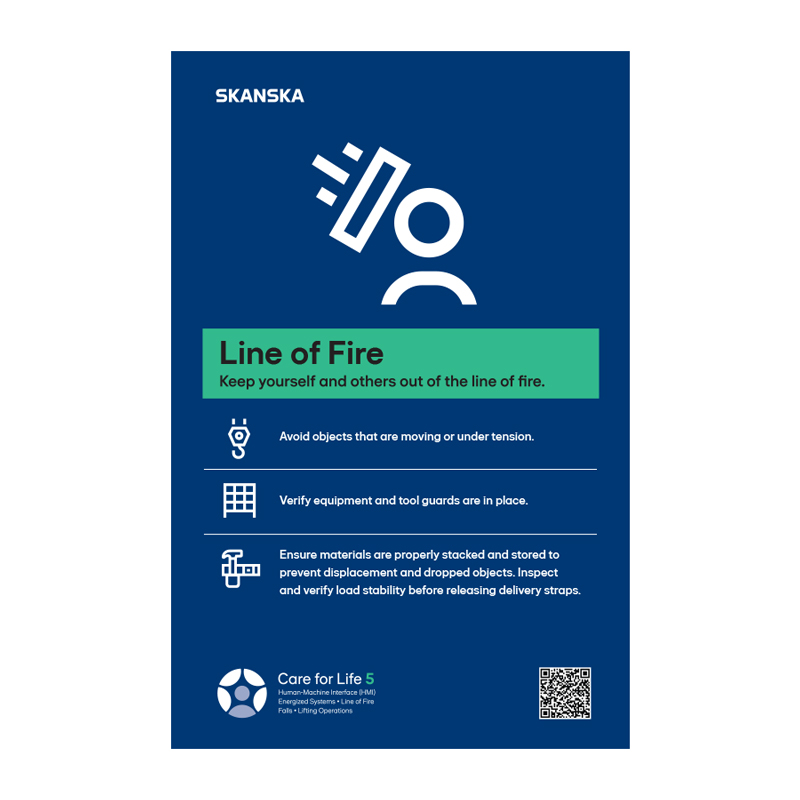 Care for Life 5 - Line of Fire - 22"x34" Banner